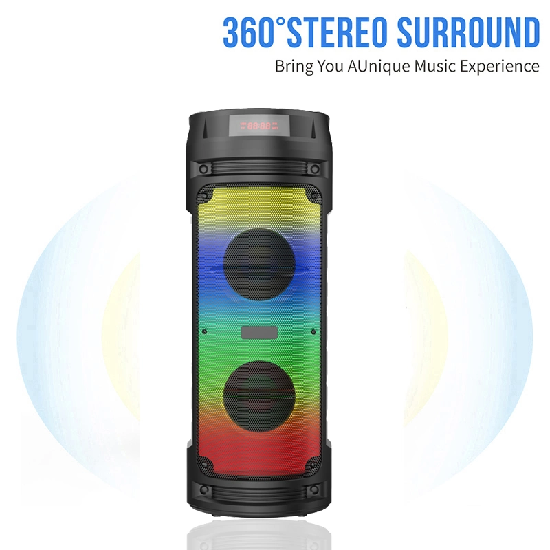 High Power LED RGB Light Wireless Stage Party Karaoke Outdoor Bluetooth Speaker