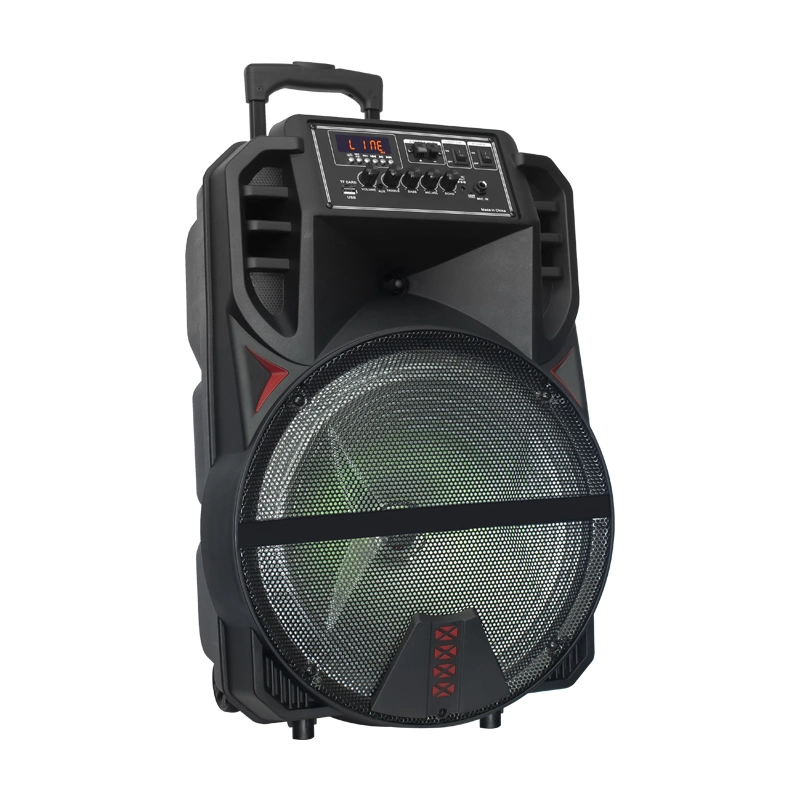 Temeisheng Wholesale Amazon Big Battery Bt Party Customize Fire Light Handle Active Loud Speaker Xs2-15