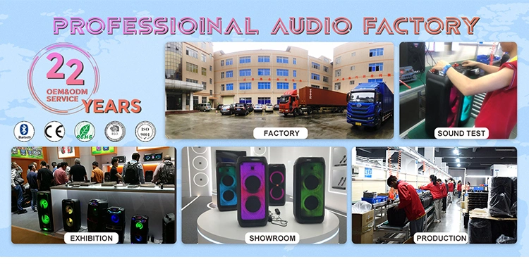 5.25&quot; Fire Light Speaker Professional DJ Sound Box Portable Wireless Audio Subwoofer Powered Mini Bluetooth Speaker